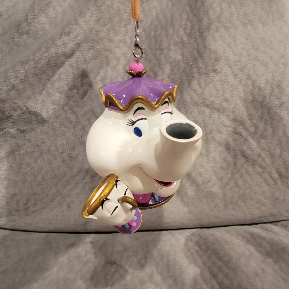 Disney Parks Mrs. Potts & Chip Christmas Holiday Ornament Rare